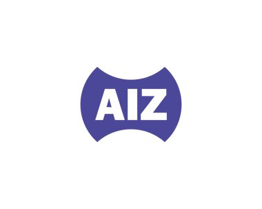 AIZ logo tasarım vektör şablonu. AIZ