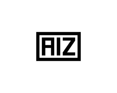 AIZ logo tasarım vektör şablonu. AIZ