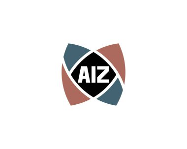 AIZ logo tasarım vektör şablonu. AIZ