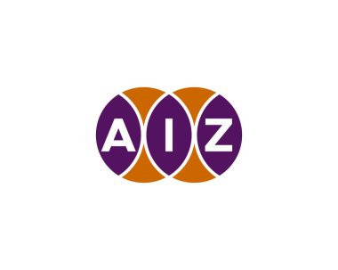 AIZ logo tasarım vektör şablonu. AIZ