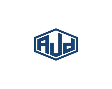 AJD logo tasarım vektör şablonu. AJD