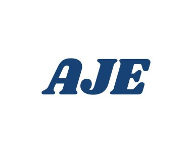 AJE logo tasarım vektör şablonu. AJE