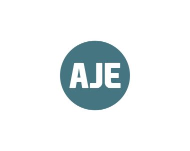 AJE logo tasarım vektör şablonu. AJE