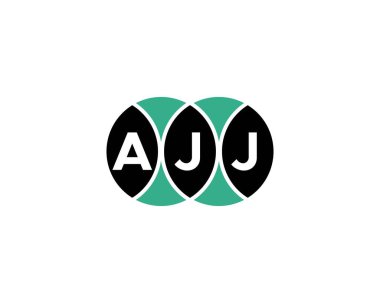 AJJ logo tasarım vektör şablonu. AJJ