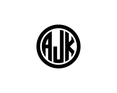 AJK logo tasarım vektör şablonu. AJK