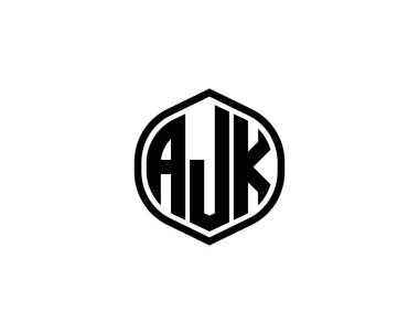 AJK logo tasarım vektör şablonu. AJK