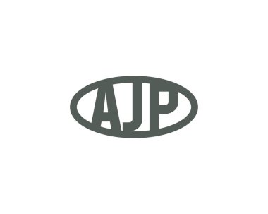 AJP logo design vector template. AJP clipart