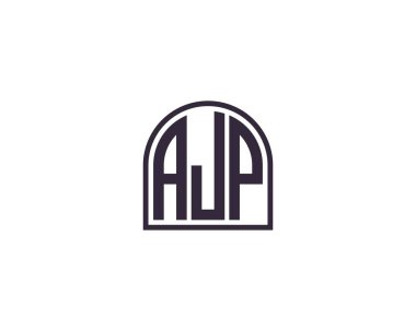 AJP logo design vector template. AJP clipart