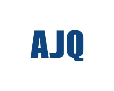 AJQ logo tasarım vektör şablonu. AJQ