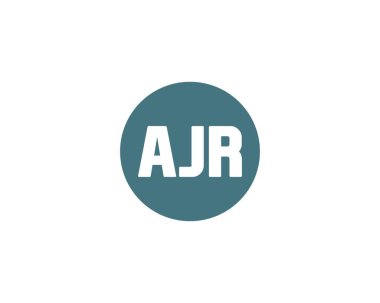 AJR logo tasarım vektör şablonu. AJR
