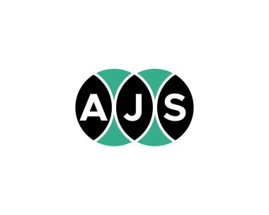 AJS logo tasarım vektör şablonu. AJS