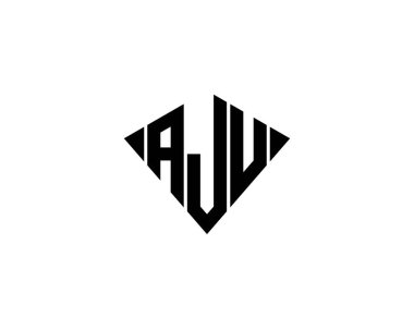 AJU logo tasarım vektör şablonu. AJU