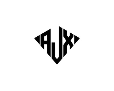 AJX logo tasarım vektör şablonu. AJX