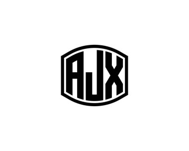 AJX logo tasarım vektör şablonu. AJX