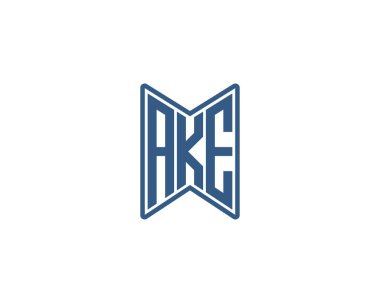 AKE logo tasarım vektör şablonu. AKE
