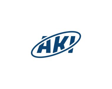 AKI logo tasarım vektör şablonu. AKI