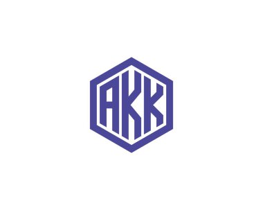AKK Logo tasarım vektör şablonu. AKK