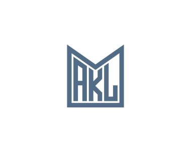 AKL logo tasarım vektör şablonu. AKL