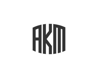 AKM logo tasarım vektör şablonu. AKM
