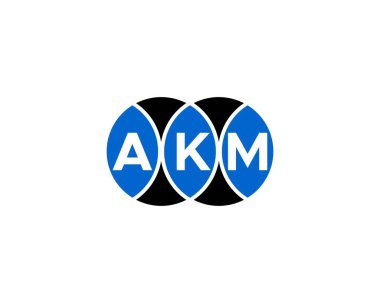 AKM logo tasarım vektör şablonu. AKM