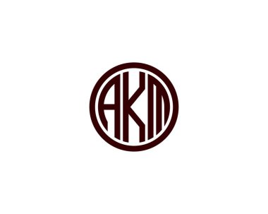 AKM logo tasarım vektör şablonu. AKM