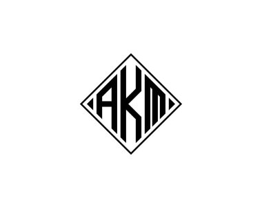 AKM logo tasarım vektör şablonu. AKM