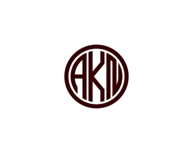 AKN Logo tasarım vektör şablonu. AKN