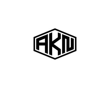 AKN Logo tasarım vektör şablonu. AKN