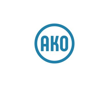 AKO logo tasarım vektör şablonu. AKO