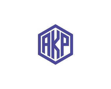 AKP logo tasarım vektör şablonu. AKP