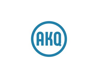 AKQ logo tasarım vektör şablonu. AKQ