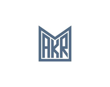 AKR logo tasarım vektör şablonu. AKR