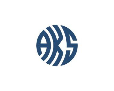 AKS logo tasarım vektör şablonu. AKS
