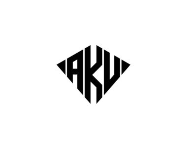 AKU Logo tasarım vektör şablonu. AKU