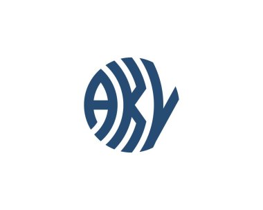 AKV Logo tasarım vektör şablonu. AKV