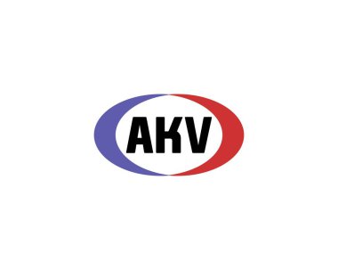 AKV Logo tasarım vektör şablonu. AKV