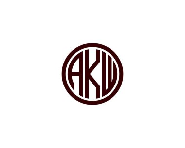 AKW logo tasarım vektör şablonu. AKW
