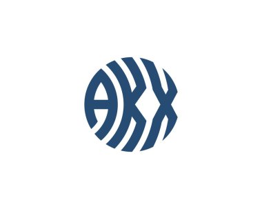 AKX logo tasarım vektör şablonu. AKX