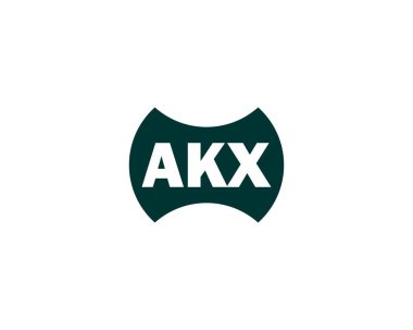 AKX logo tasarım vektör şablonu. AKX