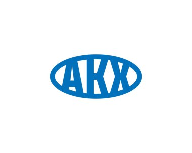 AKX logo tasarım vektör şablonu. AKX