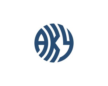 AKY logo tasarım vektör şablonu. AKY