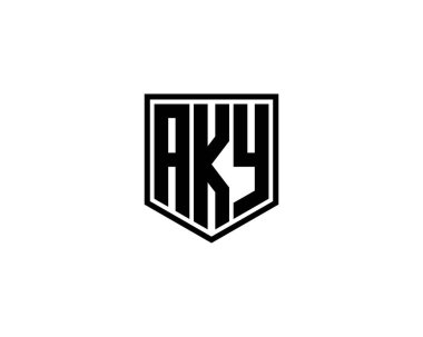 AKY logo tasarım vektör şablonu. AKY