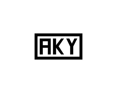 AKY logo tasarım vektör şablonu. AKY