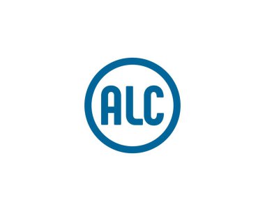 ALC Logo tasarım vektör şablonu. ALC