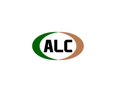 ALC Logo tasarım vektör şablonu. ALC