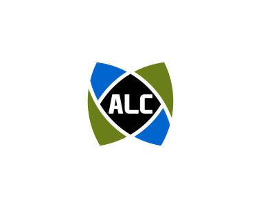 ALC Logo tasarım vektör şablonu. ALC