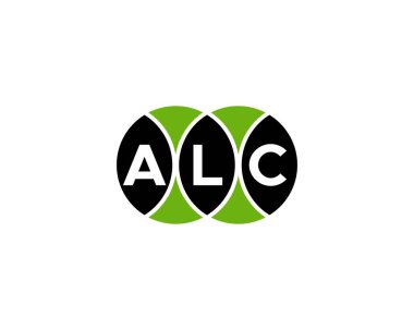 ALC Logo tasarım vektör şablonu. ALC