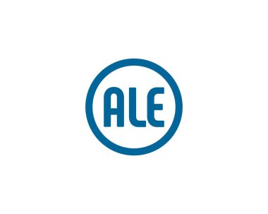 ALE logo tasarım vektör şablonu. ALE