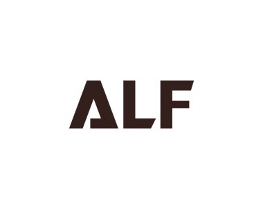 ALF logo tasarım vektör şablonu. ALF