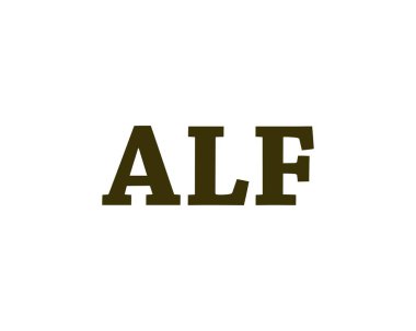 ALF logo tasarım vektör şablonu. ALF